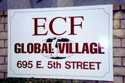 ECF Global Village sign